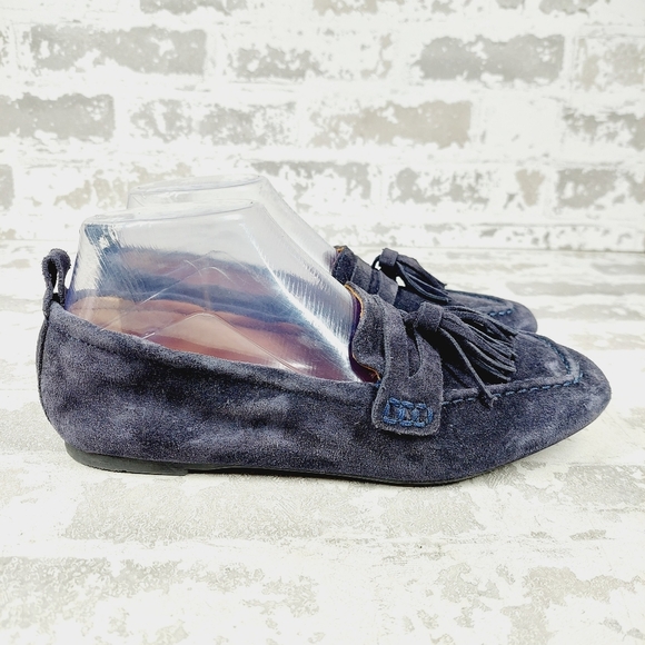 New Aquatalia Journee Suede Square Toe Slip On Loafer Flats M230 - Picture 6 of 12